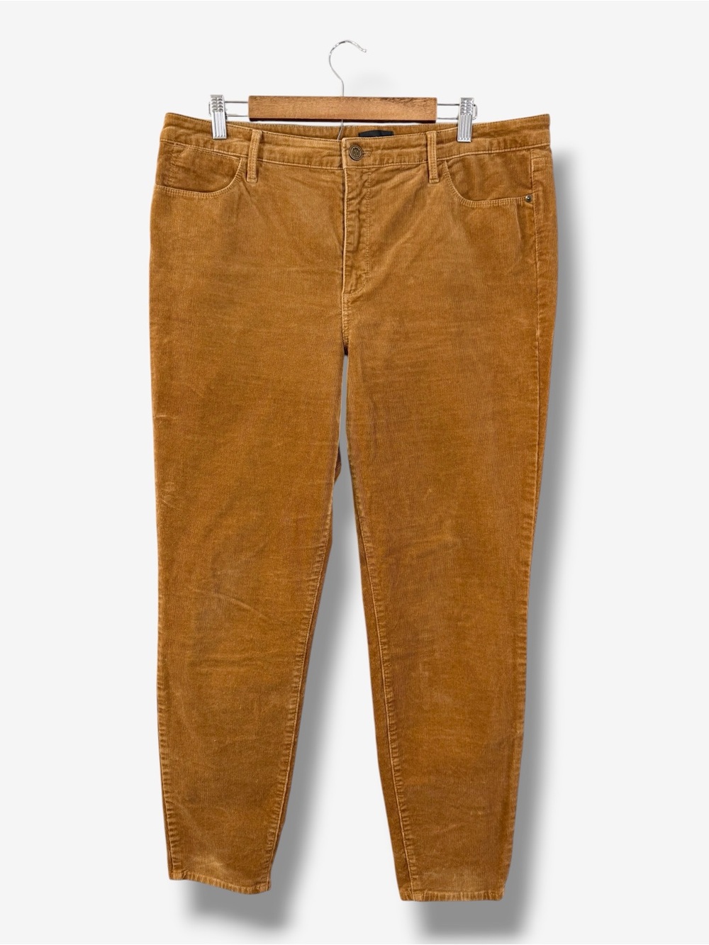 Talbots Corduroy Jeggings Size 14 Warm Brown Casual Stretch Preppy Weekend